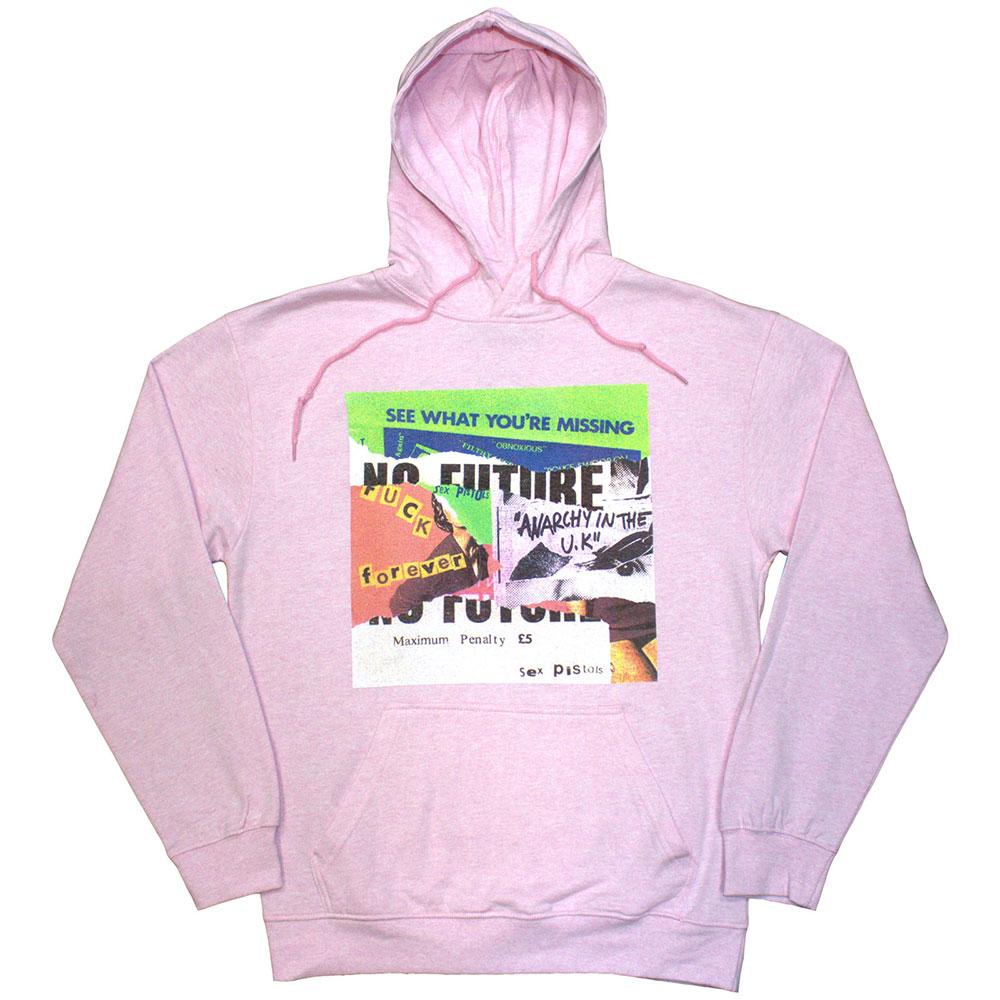 Sex Pistols - Collage Sweat à capuche - Rose
